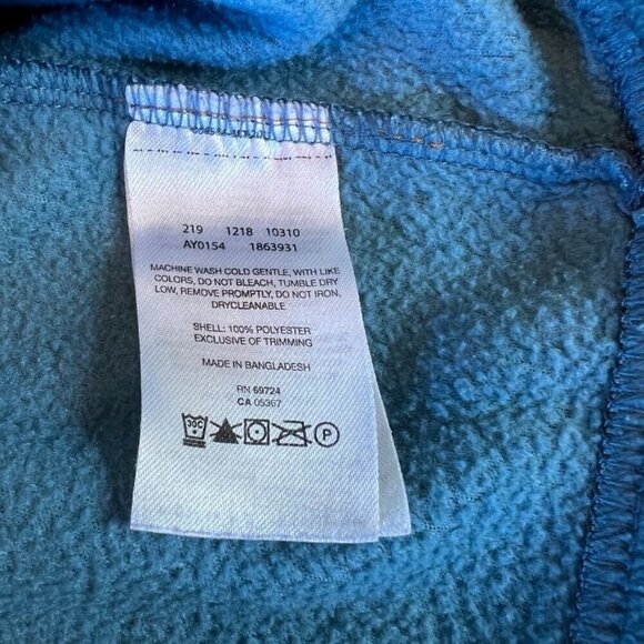 Columbia Kids Steens Mountain 1/4 Snap Fleece Pullover Two-Tone Yellow/Blue - Picture 8 of 11